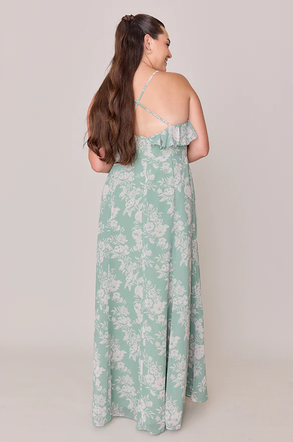 Paloma Chiffon Floral Print Dress | Made To Order - Image 29
