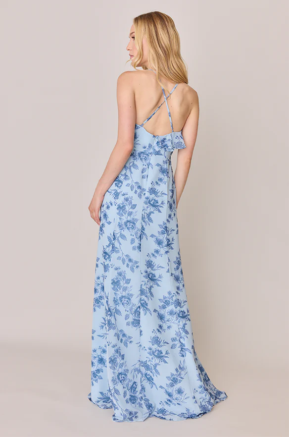 Paloma Chiffon Floral Print Dress | Made To Order - Image 31