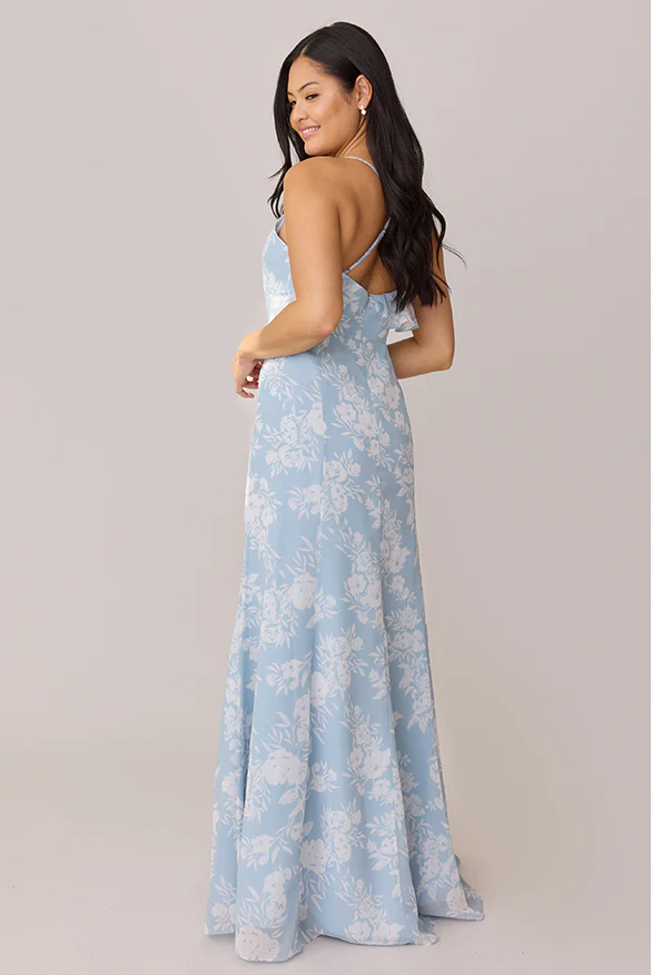 Paloma Chiffon Floral Print Dress | Made To Order - Image 33