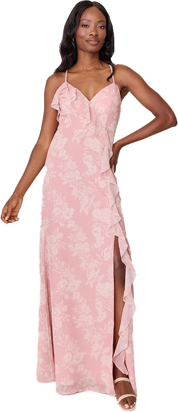 Paloma Chiffon Floral Print Dress | Made To Order - Image 34