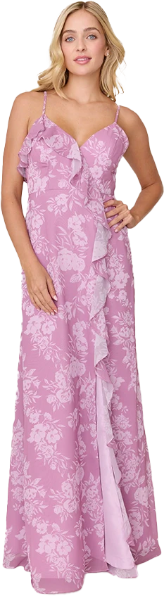 Paloma Chiffon Floral Print Dress | Made To Order - Image 38