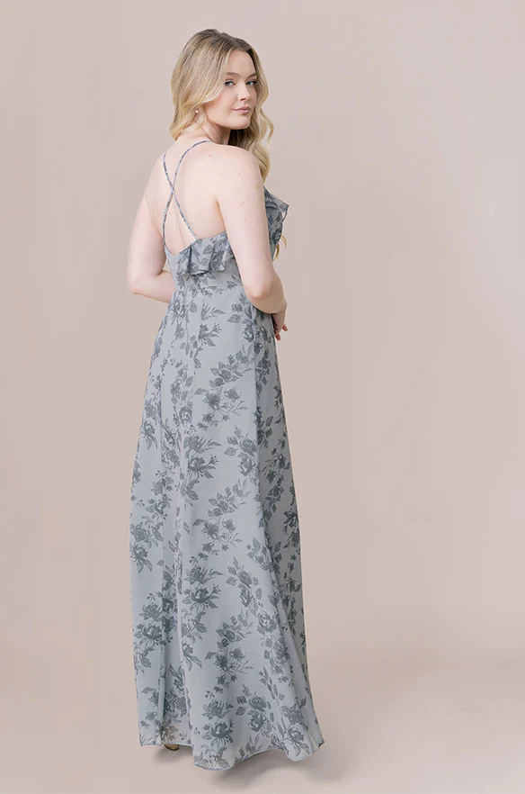Paloma Chiffon Floral Print Dress | Made To Order - Image 6