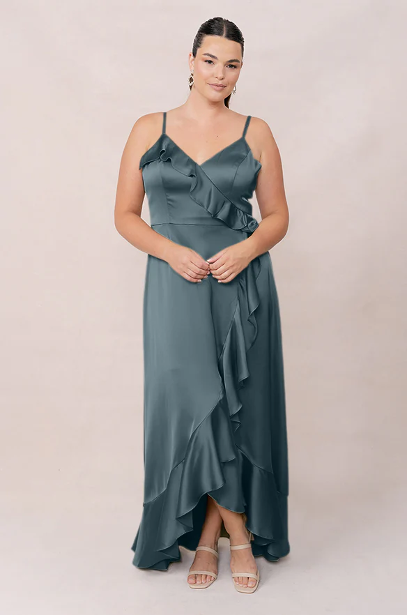 Paloma Satin Dress | Made To Order - Image 83