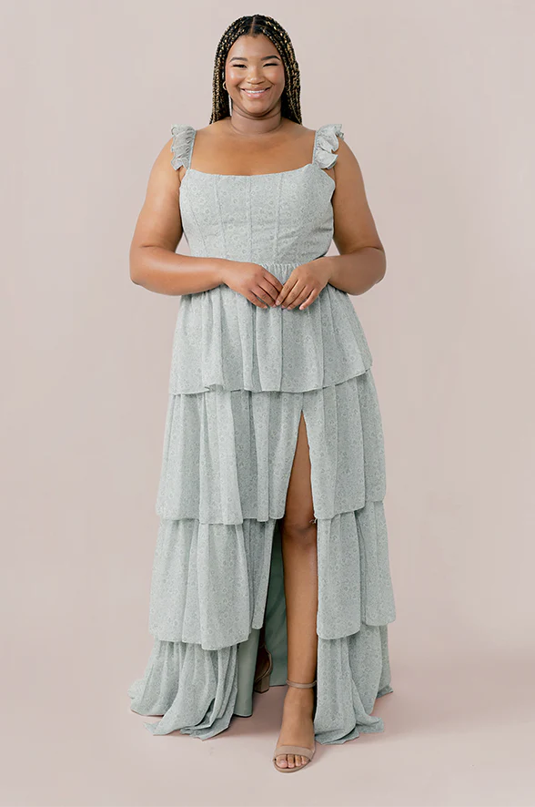 Poppy Chiffon Floral Print Dress | Made To Order - Image 16