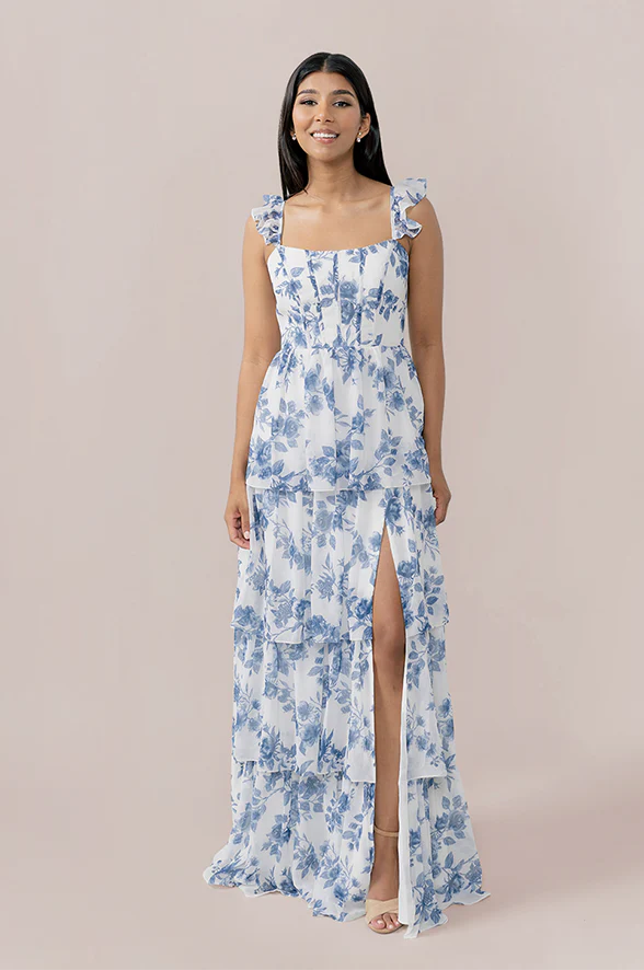 Poppy Chiffon Floral Print Dress | Made To Order - Image 18