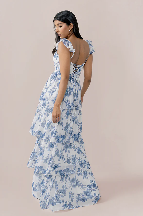 Poppy Chiffon Floral Print Dress | Made To Order - Image 19