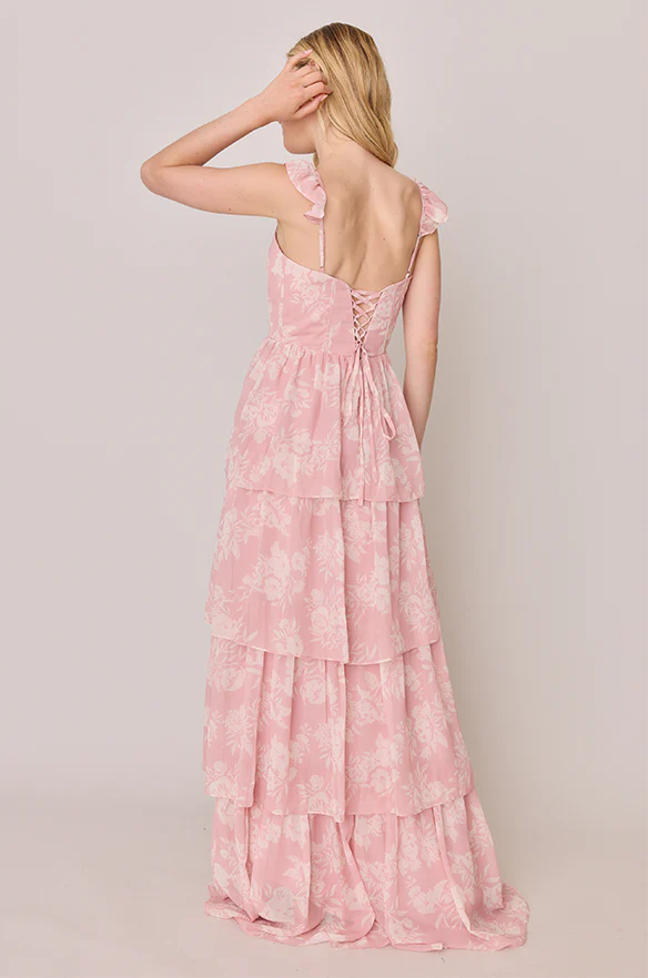 Poppy Chiffon Floral Print Dress | Made To Order - Image 28
