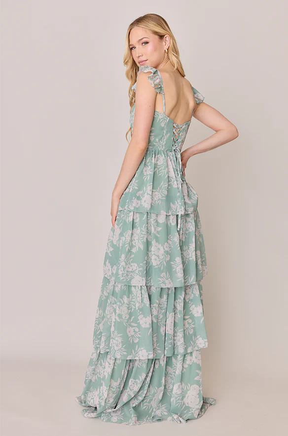 Poppy Chiffon Floral Print Dress | Made To Order - Image 34