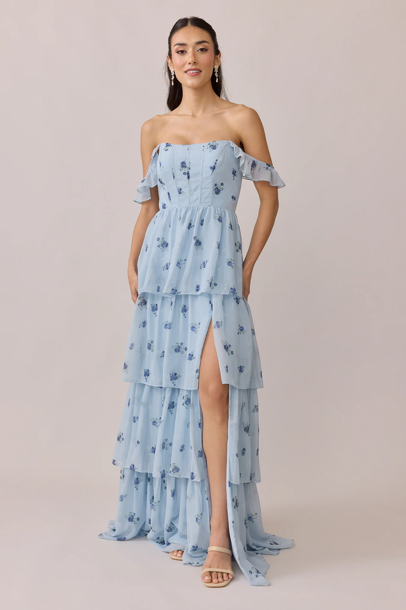 Poppy Chiffon Floral Print Dress | Made To Order - Image 42