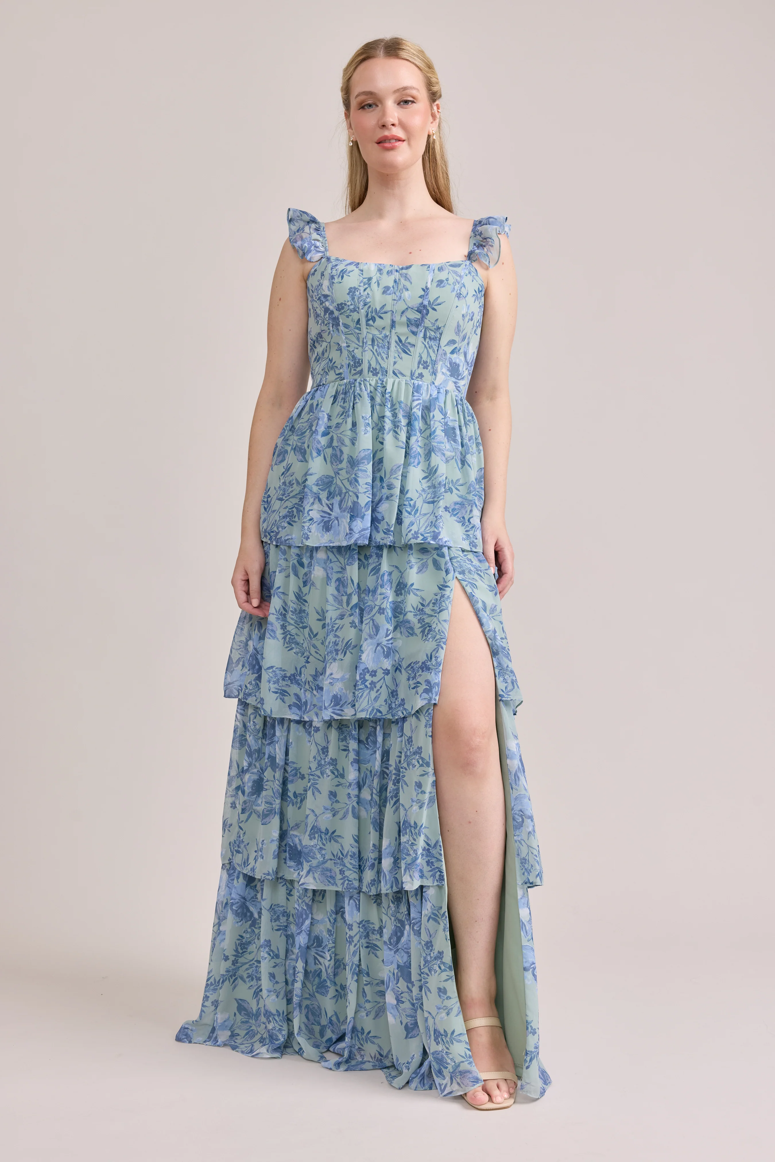 Poppy Chiffon Floral Print Dress | Made To Order - Image 81