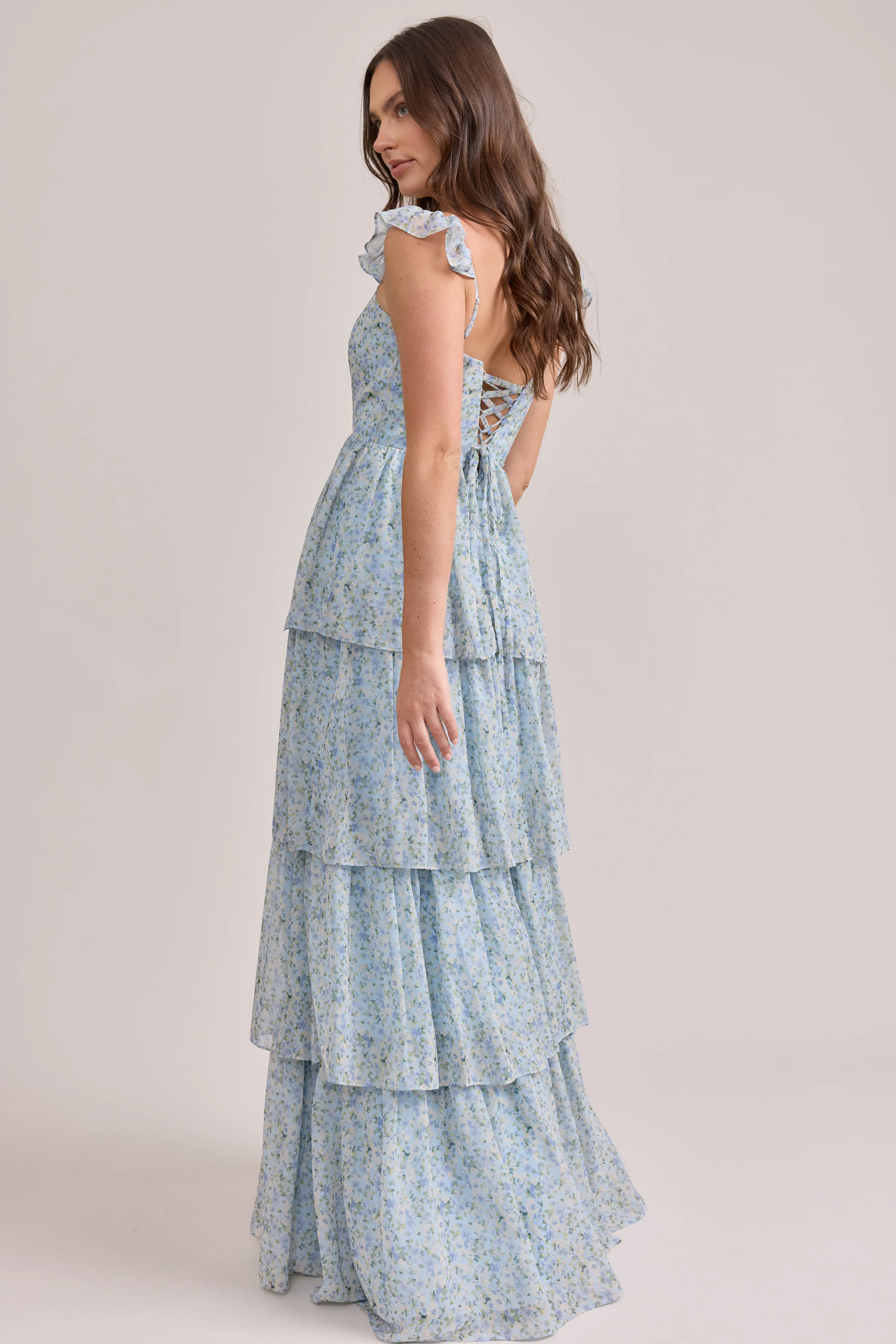 Poppy Chiffon Floral Print Dress | Made To Order - Image 87