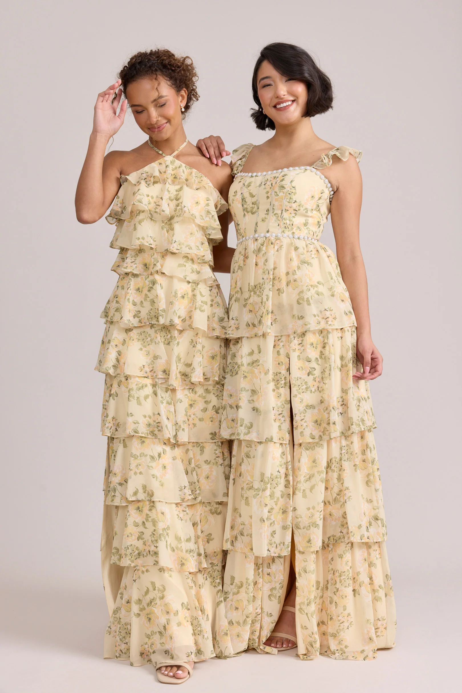Poppy Luxe Chiffon Floral Print Dress | Made To Order - Image 44