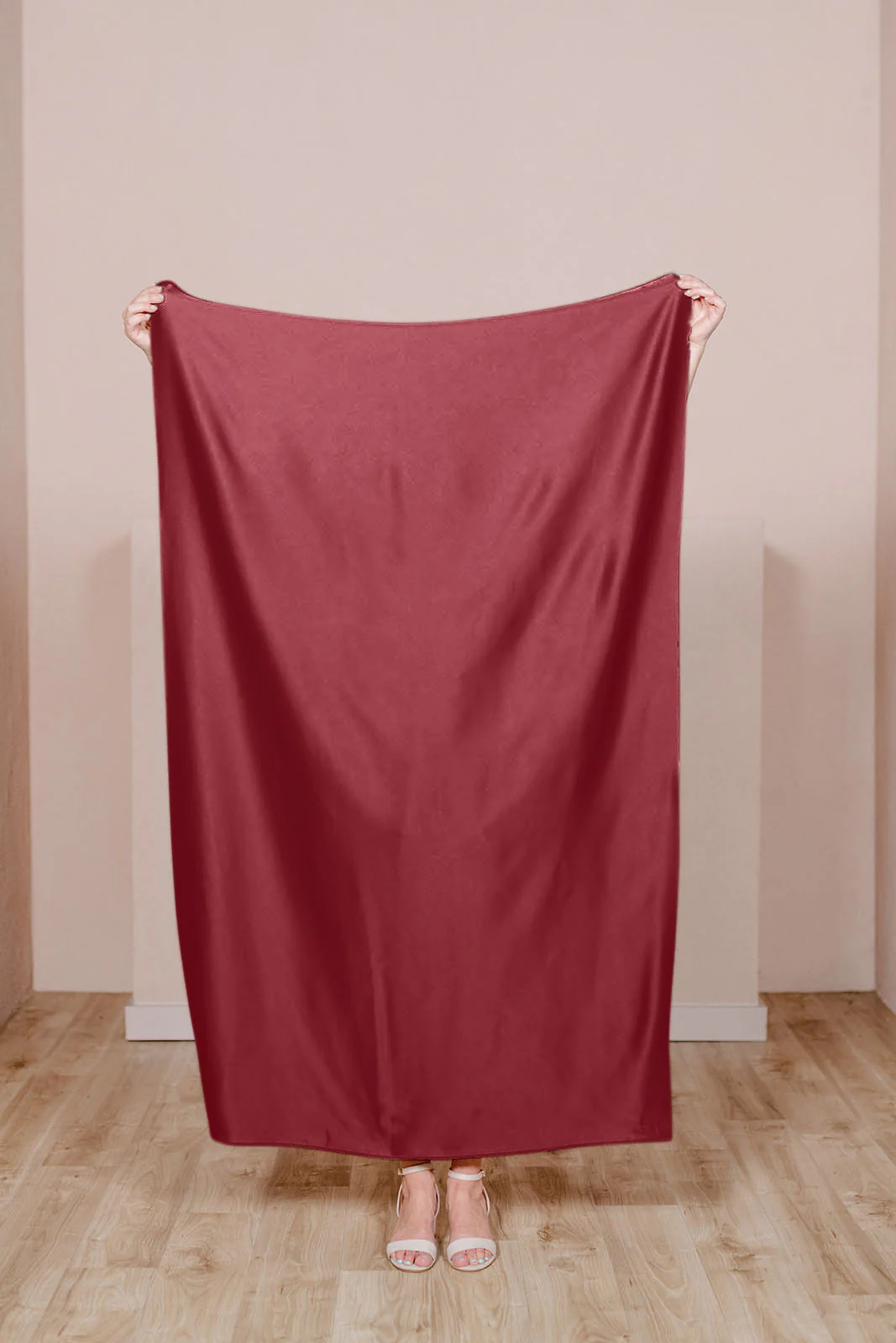 Pre-Cut Satin Fabric by Yard | Ready To Ship | Cabernet