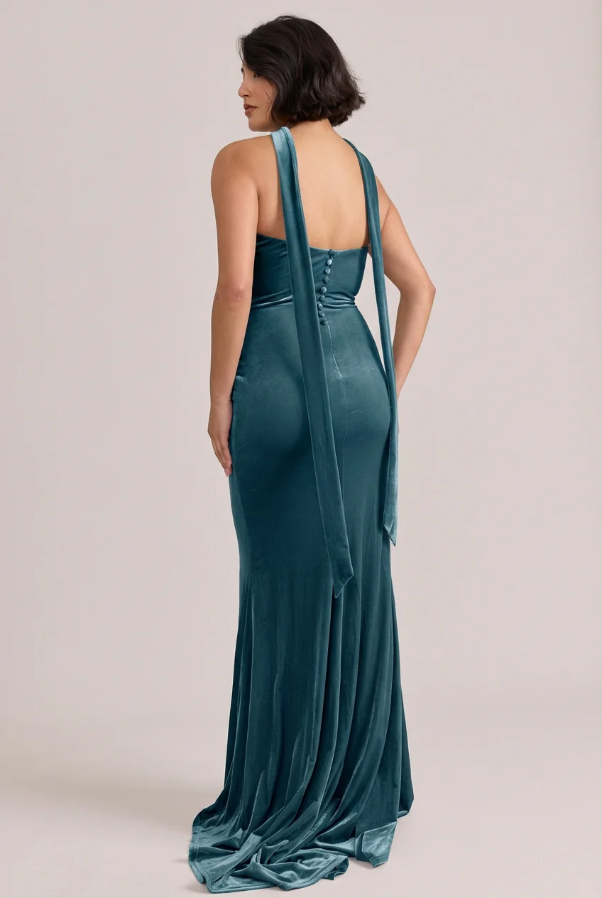 Quinn Velvet Dress | Made To Order - Image 14