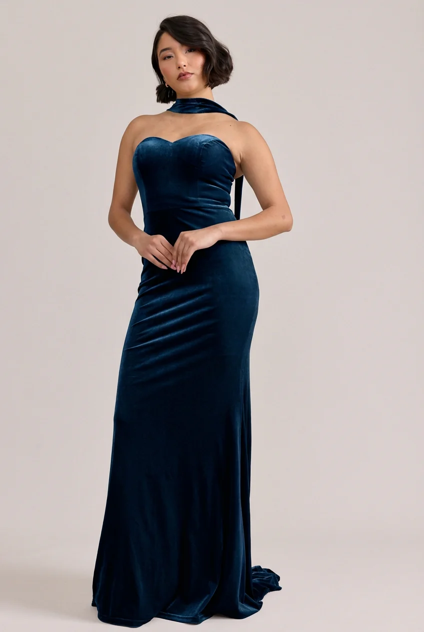 Quinn Velvet Dress | Made To Order - Image 29