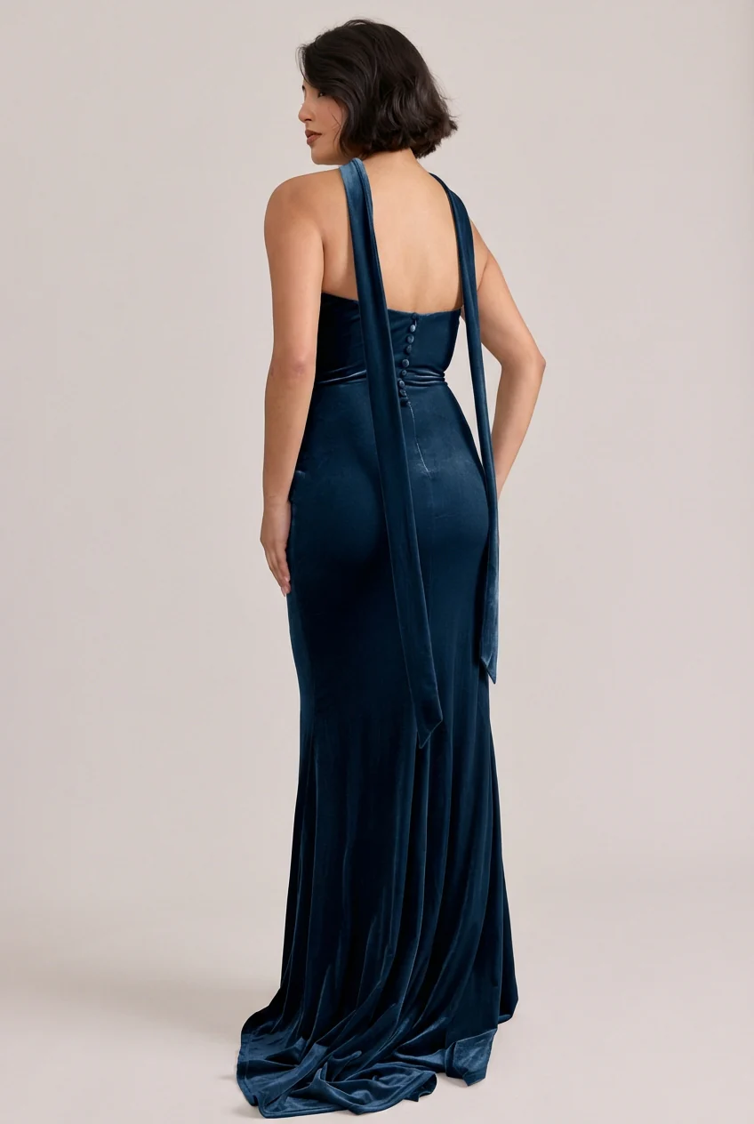 Quinn Velvet Dress | Made To Order - Image 30