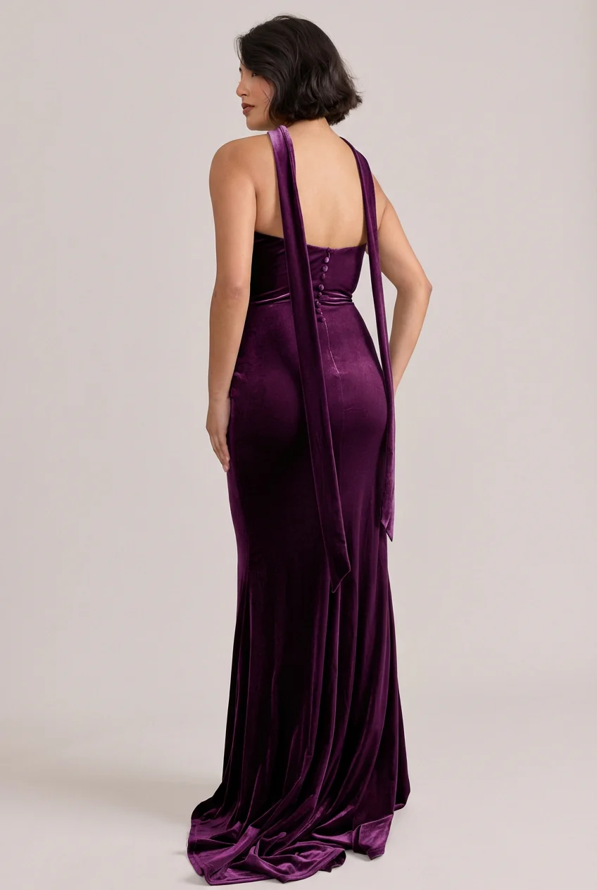 Quinn Velvet Dress | Made To Order - Image 34