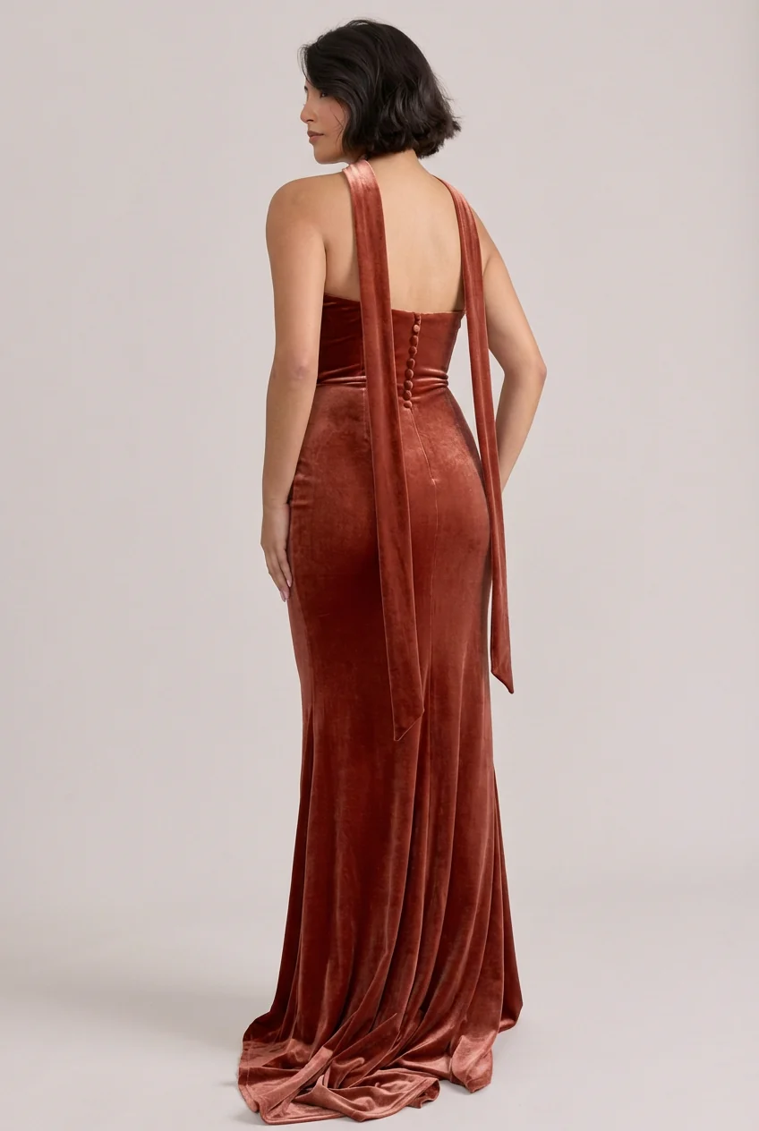Quinn Velvet Dress | Made To Order - Image 46