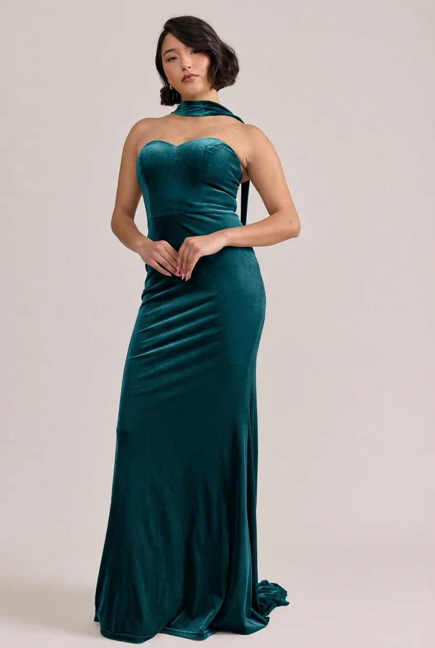 Quinn Velvet Dress | Made To Order - Image 71