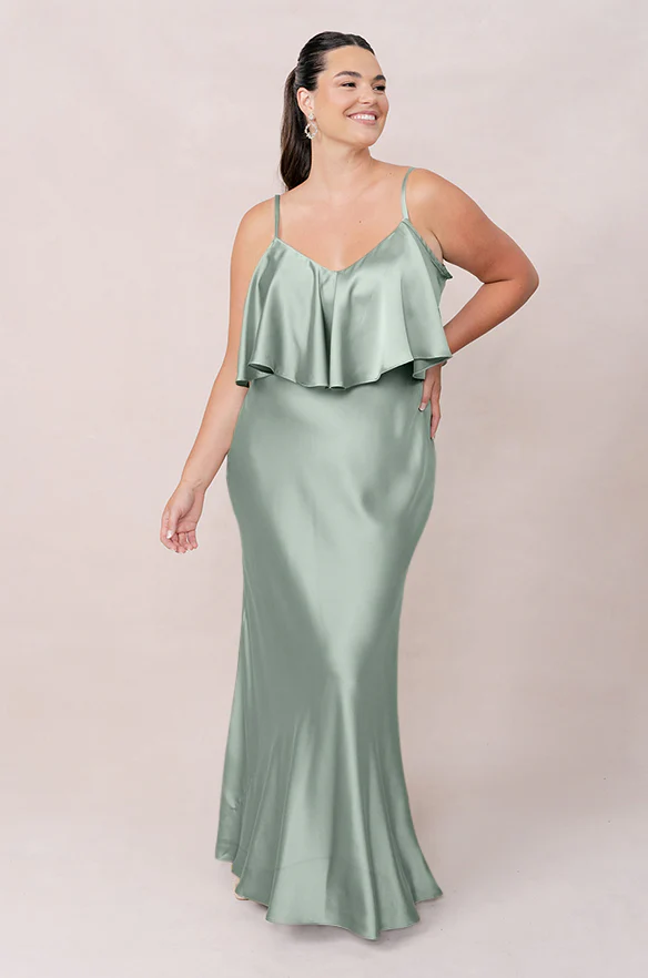 Riley Convertible Satin Dress | Made To Order - Image 135
