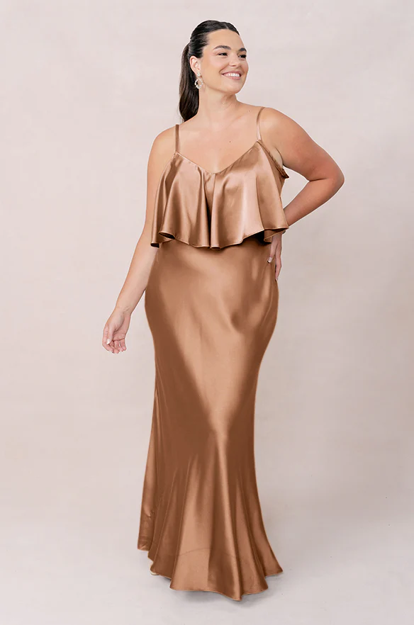 Riley Convertible Satin Dress | Made To Order - Image 152