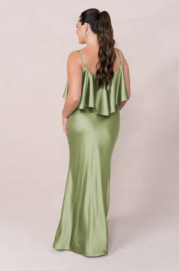 Riley Convertible Satin Dress | Made To Order - Image 162
