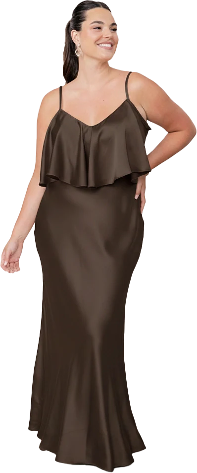 Riley Convertible Satin Dress | Made To Order - Image 172