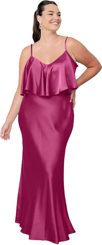 Riley Convertible Satin Dress | Made To Order - Image 25