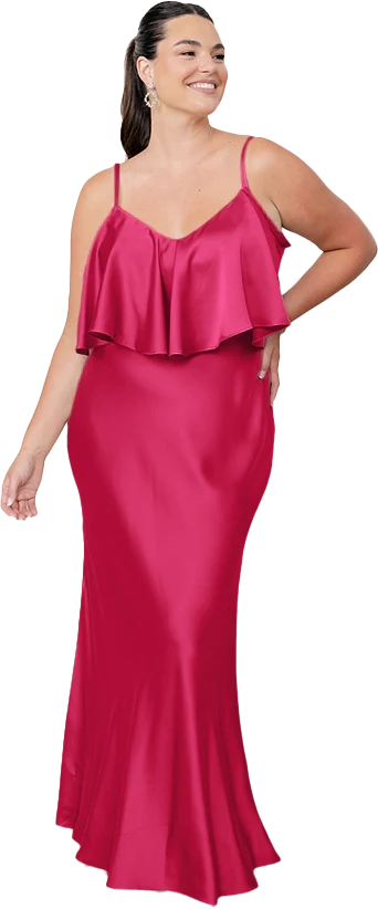 Riley Convertible Satin Dress | Made To Order - Image 29