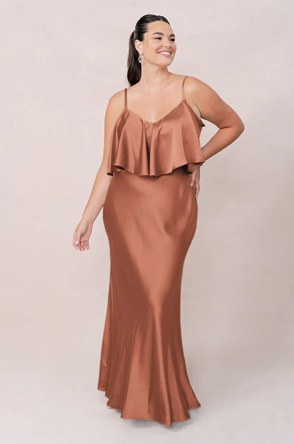 Riley Convertible Satin Dress | Made To Order - Image 73