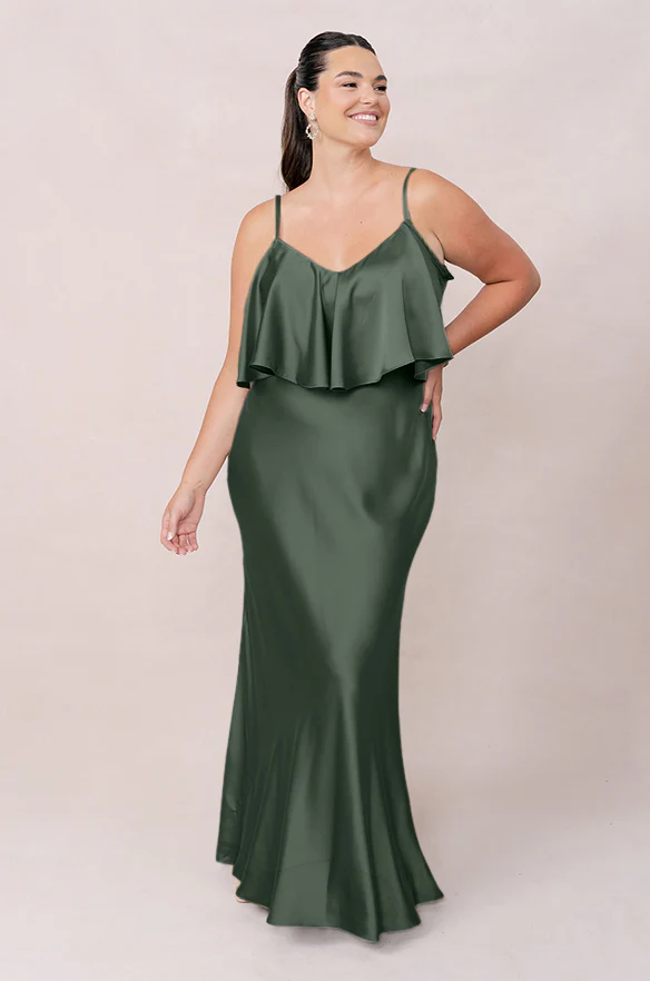 Riley Convertible Satin Dress | Made To Order - Image 75