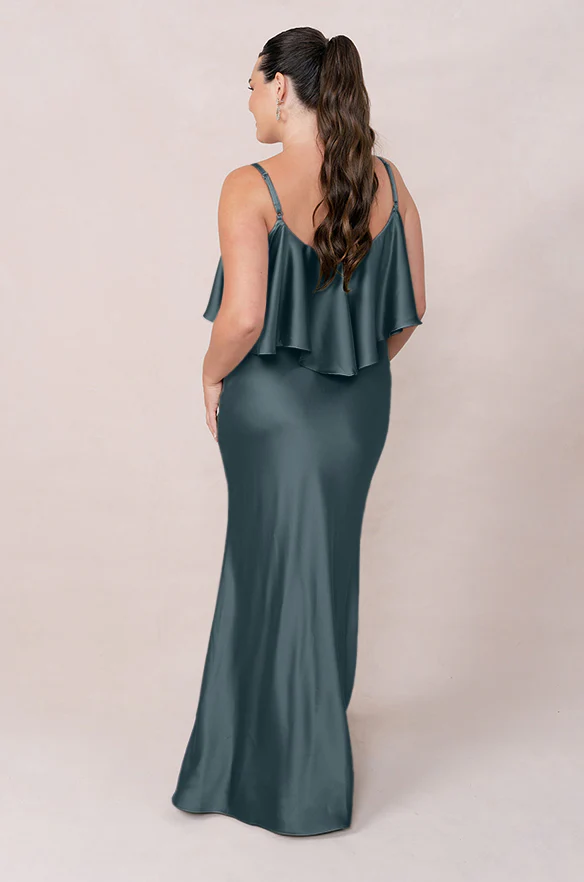 Riley Convertible Satin Dress | Made To Order - Image 86