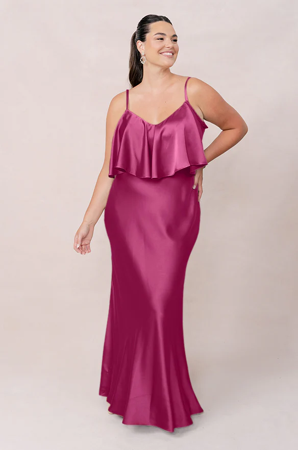 Riley Convertible Satin Dress | Made To Order - Image 89