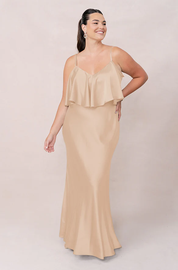 Riley Convertible Satin Dress | Made To Order - Image 95
