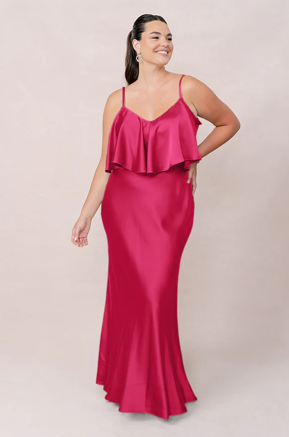 Riley Convertible Satin Dress | Made To Order - Image 97