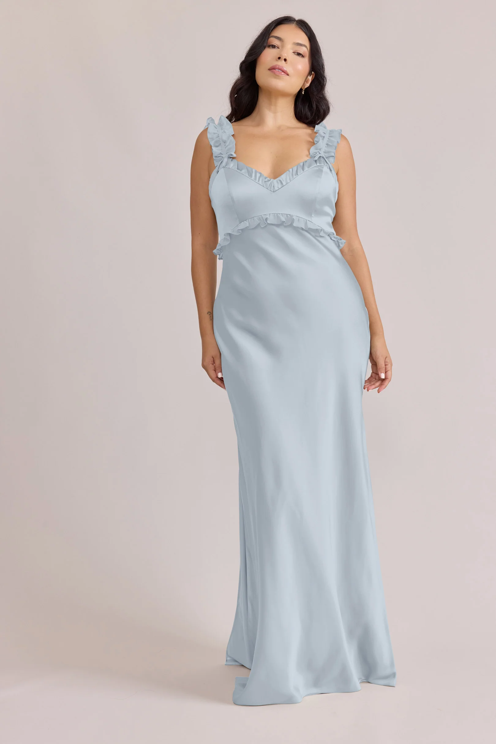 Romy Satin + Chiffon Dress | Made To Order - Image 9