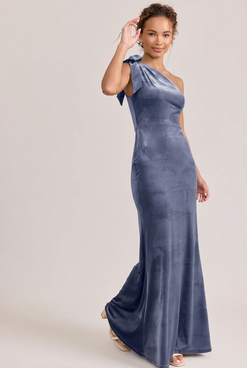 Rowan Velvet Dress | Made To Order - Image 44