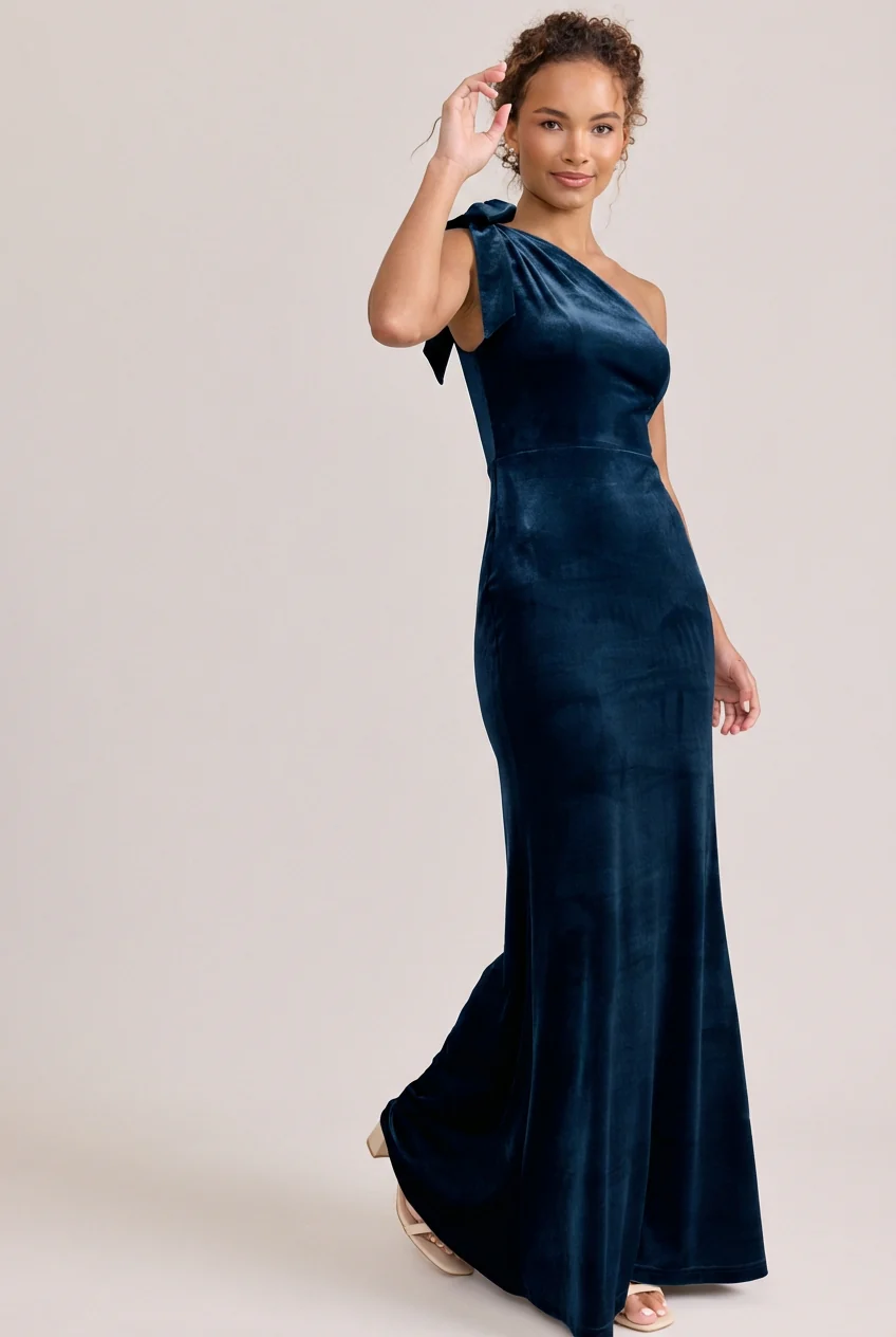 Rowan Velvet Dress | Made To Order - Image 50