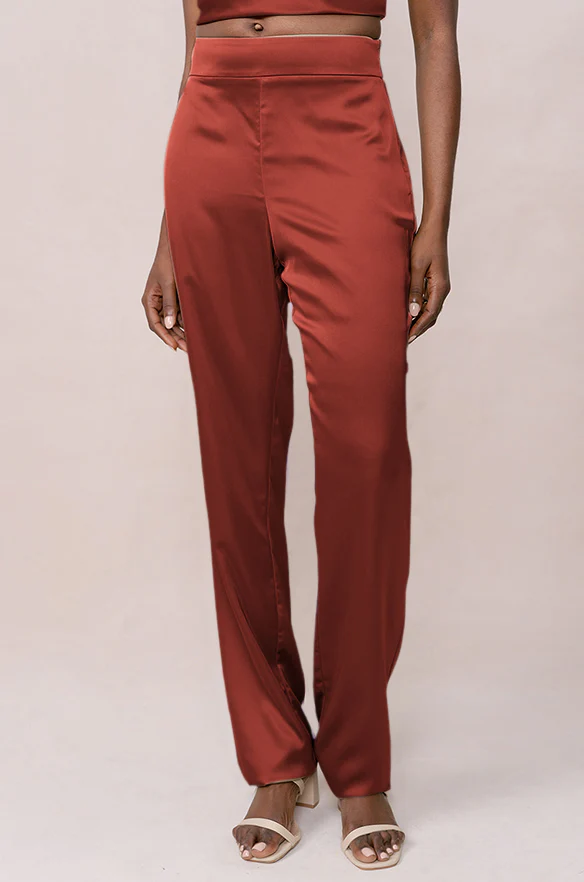 Ruby Satin Pants | Made To Order - Image 102