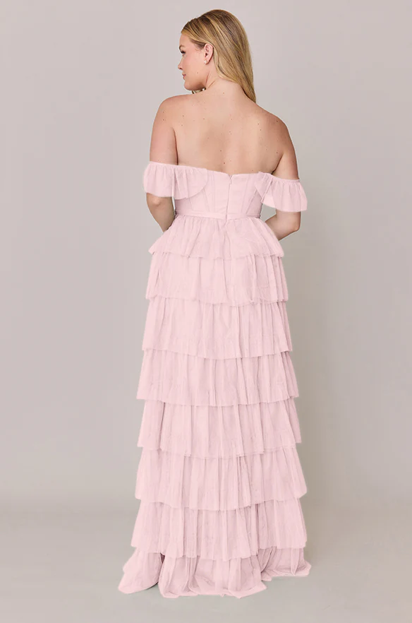 Sample Baby Pink Lucia Tulle Dress | Ready To Ship - Image 3