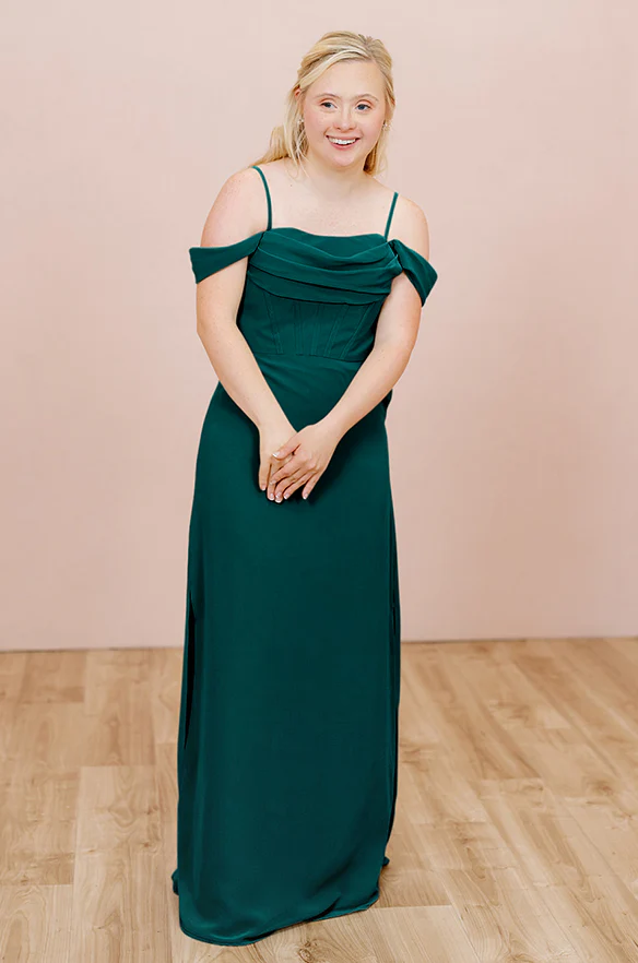 Sample Classic Emerald London Convertible Chiffon Dress | Ready To Ship