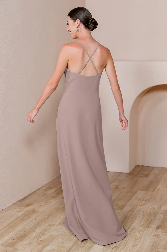 Sample Latte Carmen Crepe Dress | Ready To Ship - Image 2