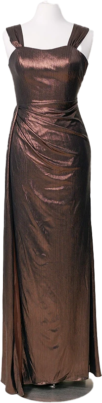 Sample Mocha Kory Metallic Dress | Ready To Ship - Image 2