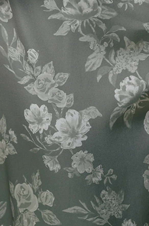 Satin Floral Print Fabric by Yard | Made To Order - Image 18