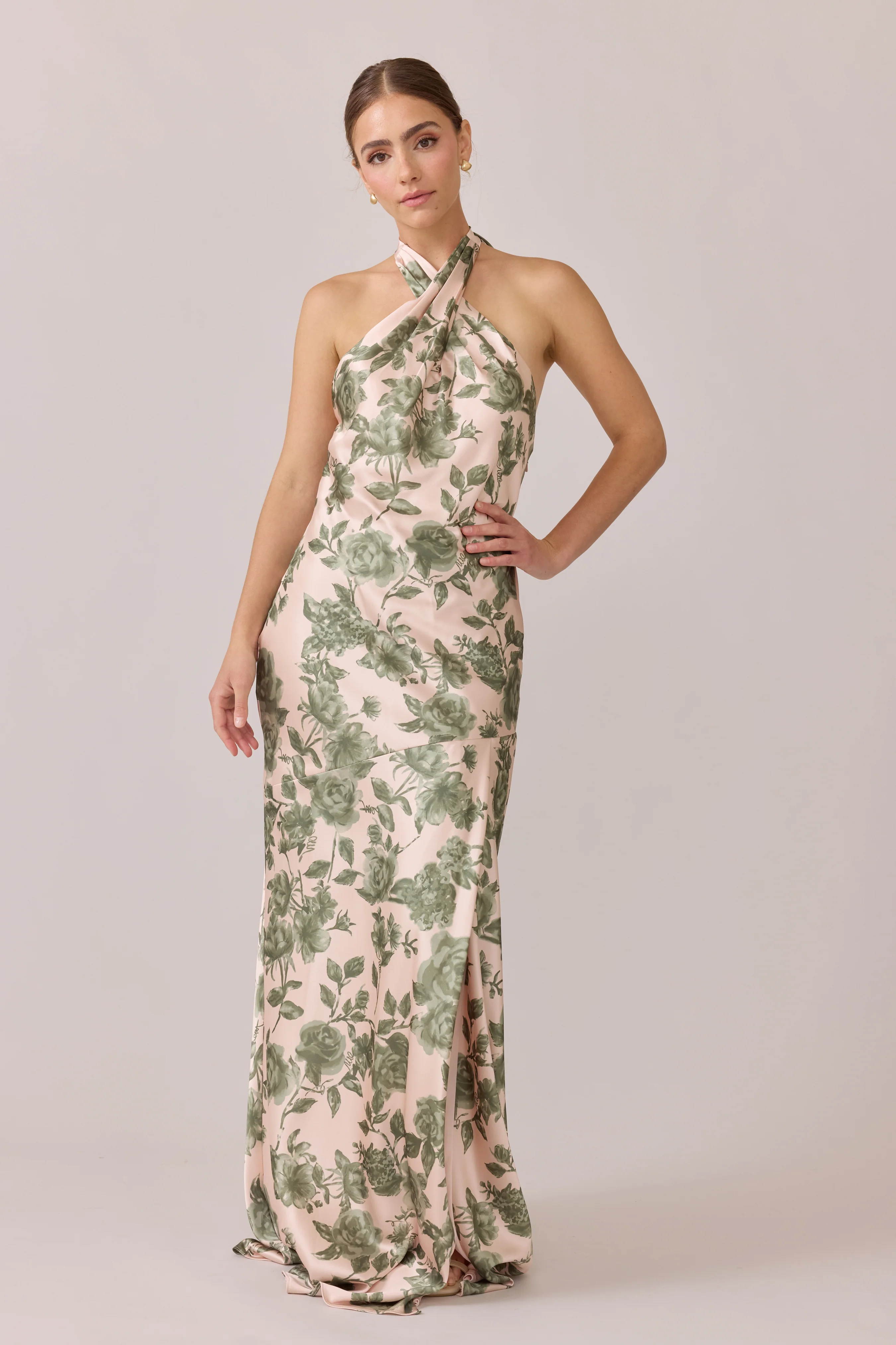 Satin Floral Print Mega Swatch | Ready To Ship - Image 4
