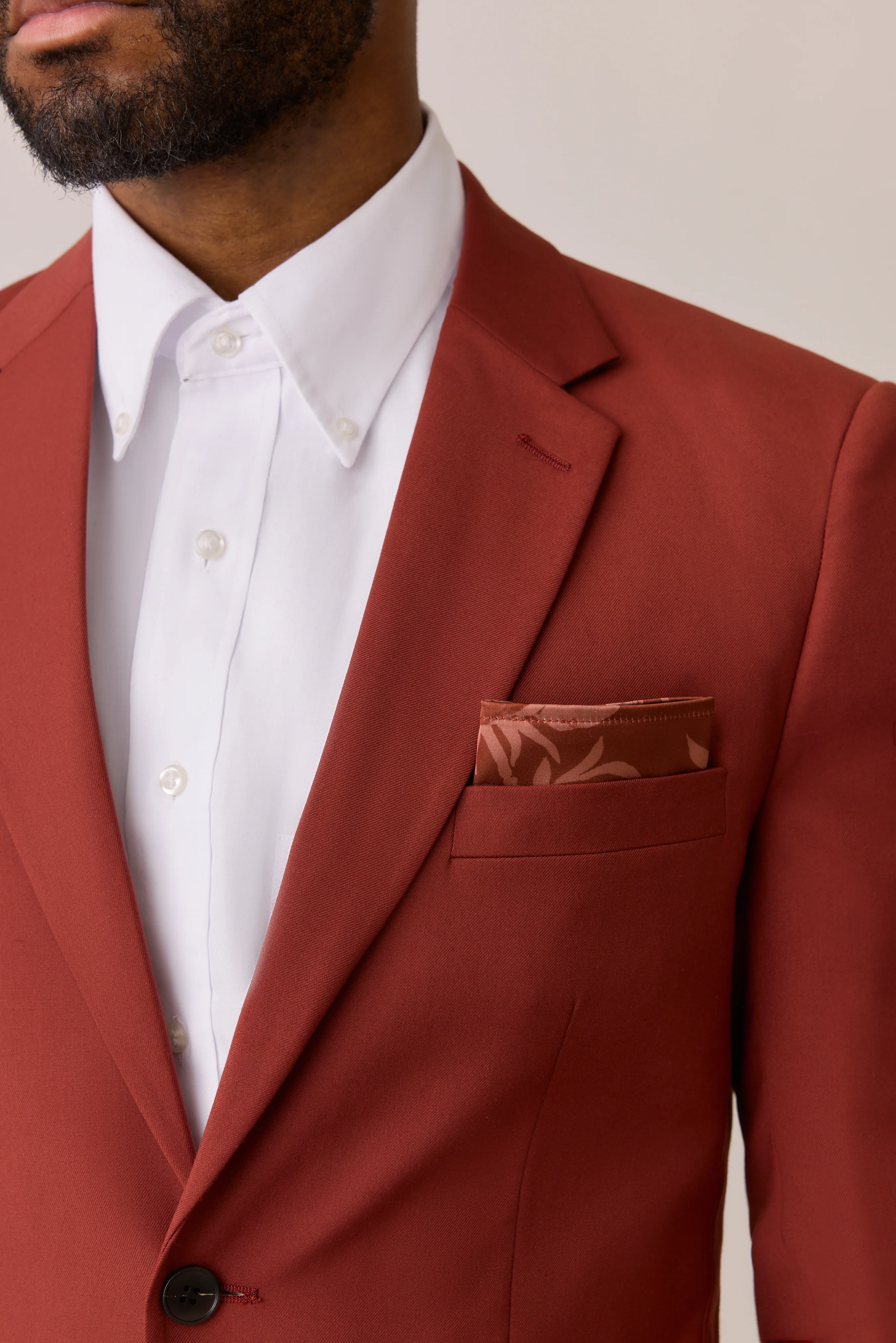 Satin Floral Print Pocket Square | Made To Order