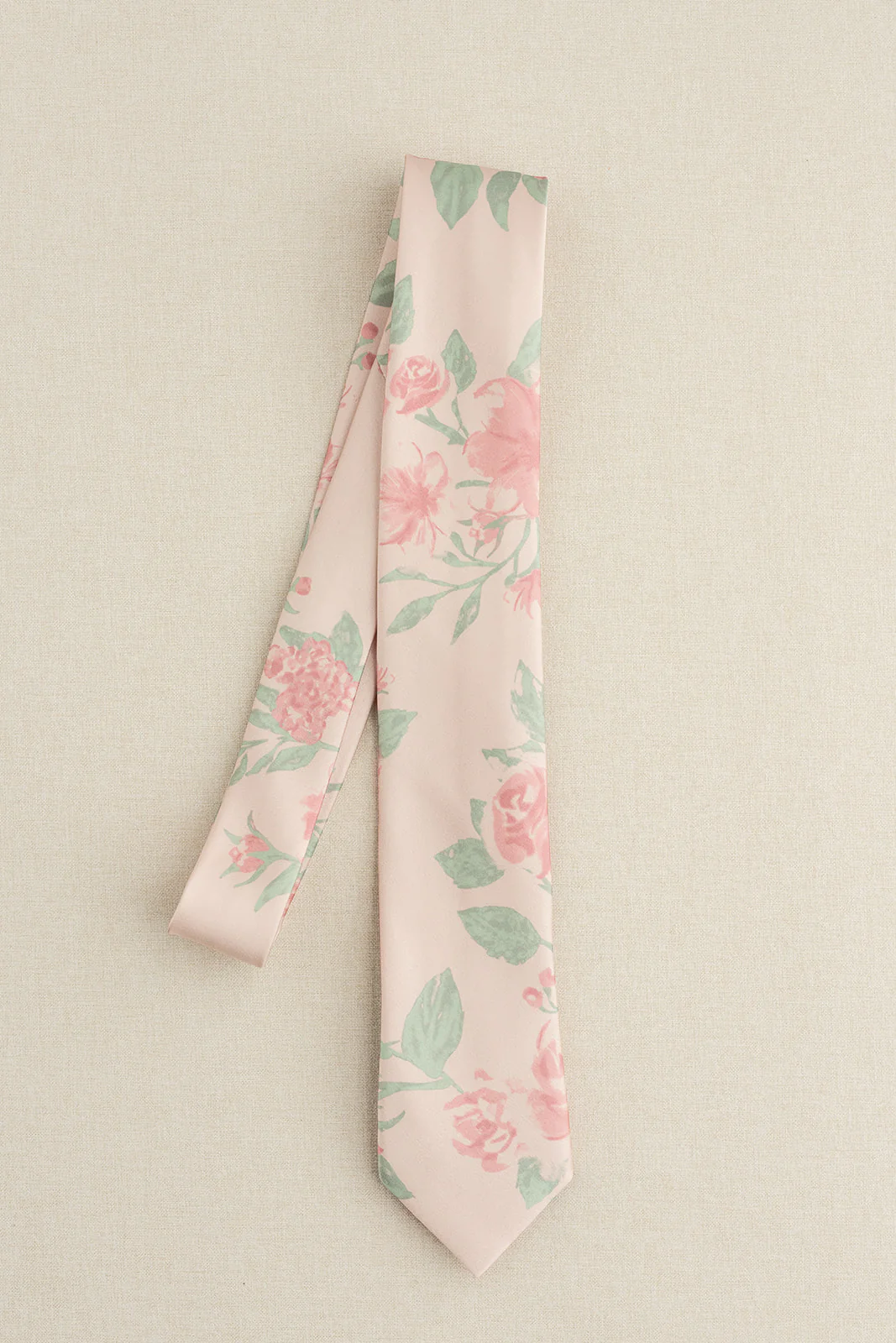 Satin Floral Print Tie | Made To Order - Image 15