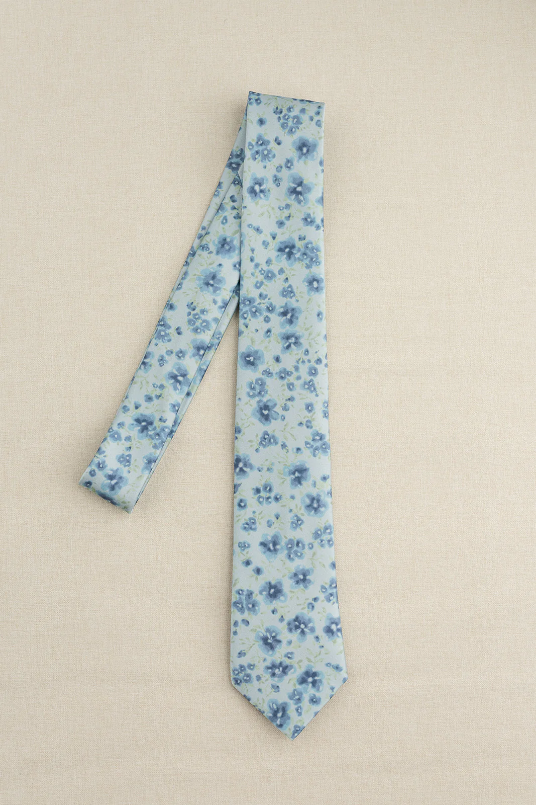 Satin Floral Print Tie | Made To Order - Image 17