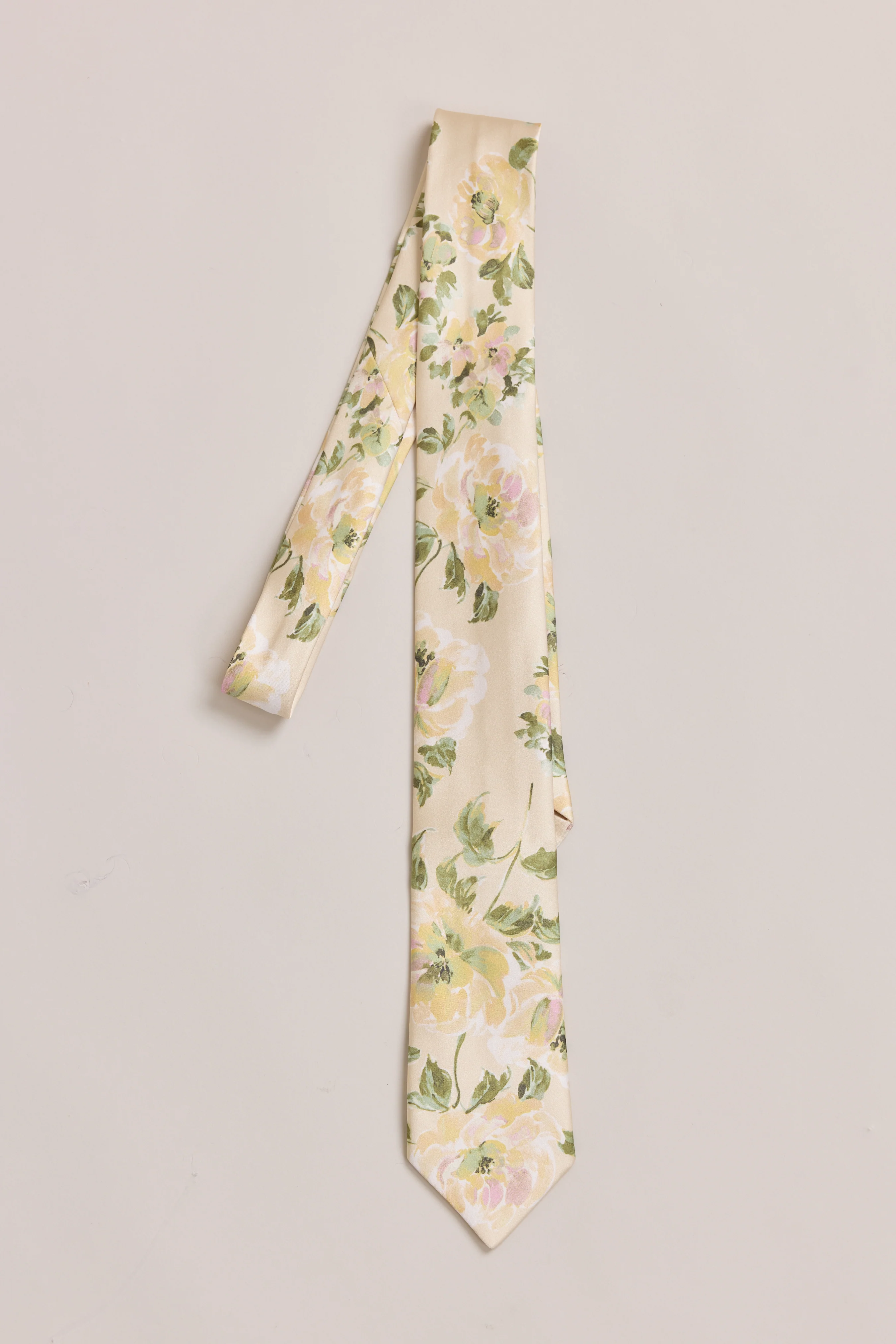 Satin Floral Print Tie | Made To Order - Image 30