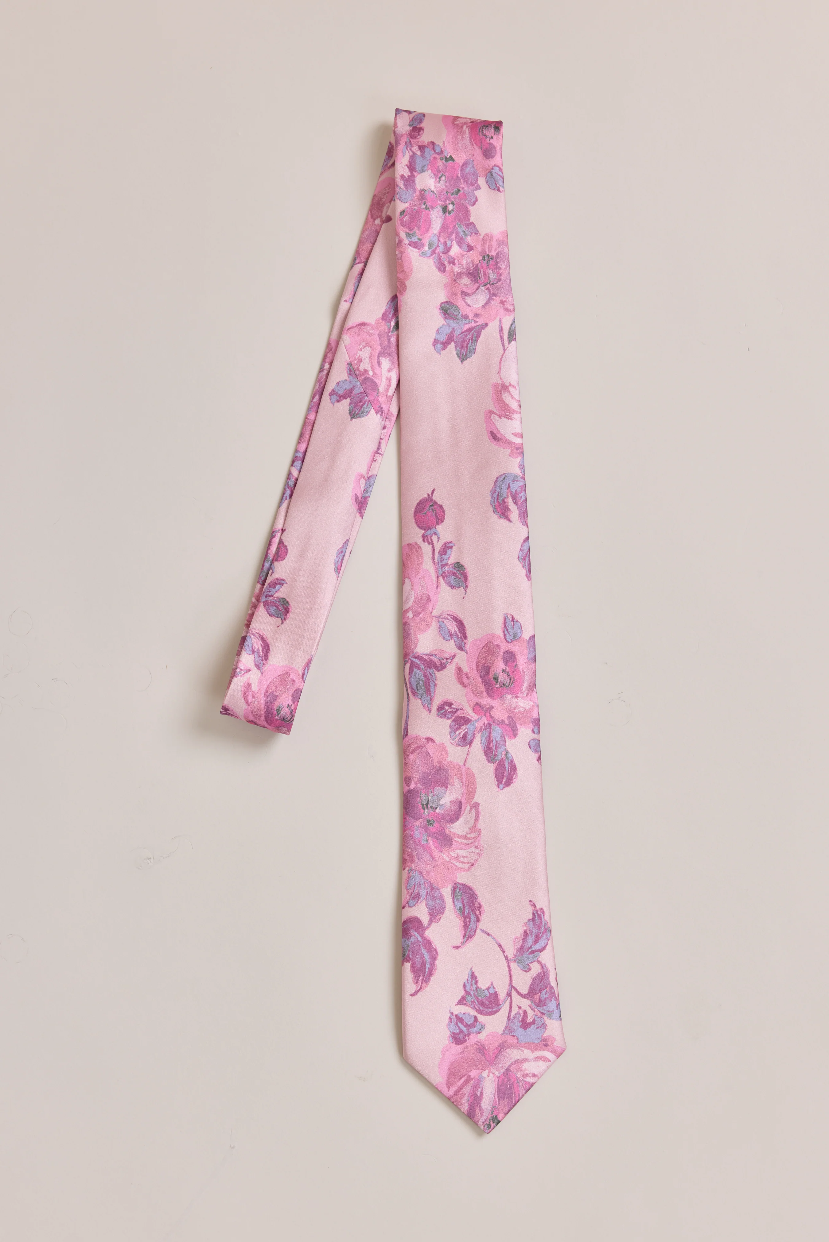 Satin Floral Print Tie | Made To Order - Image 32